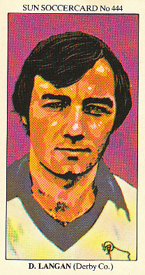 David Langan Derby County 1978/79 the SUN Soccercards #444